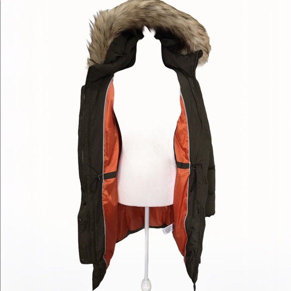 DKNY Faux-Fur Trim Hooded Women’s Parka/Coat - S - Picture 15 of 17